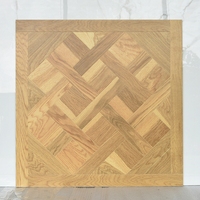 Plaques de plafond pour décoration intérieure 600*600, carreaux de céramique imitation parquet bois
