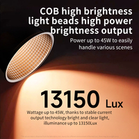 Lumière vidéo RGB COB 60W, mini lampe de photographie portable, batterie 10000mAh, 2800-6500K, CRI 95+, contrôle par interrupteur, luminosité à 100%