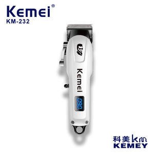 เครื่องตัดผมไฟฟ้าเคเมอิ KM232 จอแสดงผลดิจิตอลระดับมืออาชีพสำหรับร้านเสริมสวย USB ชาร์จแบตเตอรี่ Li-Ion ได้ 7000-9000 รอบต่อนาที - Product Image 3