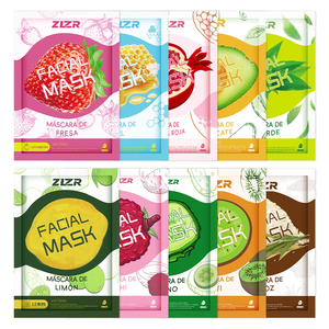 Mascarilla Facial de Frutas con Colágeno, Hidratante, Nutritiva, para el Cuidado de la Piel, Múltiples Fórmulas de Frutas, Cosmética Coreana - Product Image 1