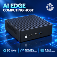 Host Komputasi AI Edge untuk Pengembangan AI, Mini PC Industri untuk Inferensi LLM Lokal