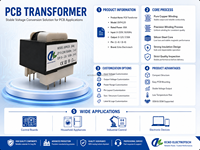 Transformateur de puissance à montage sur circuit imprimé personnalisé 2,5VA 10VA 220V 10V Type EI Basse fréquence