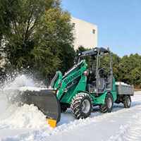 Chargeuse sur pneus compacte 1 tonne à bas prix, moteur 18,4 kW à performance stable pour diverses opérations de manutention