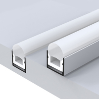 Usinage CNC anodisation chambre plafonnier boîtier canal extrudé PC lentille diffuseur pour LED bande lumineuse profilé en aluminium