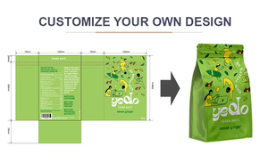 Bolsas <span class=keywords><strong>de</strong></span> Embalaje para Granos <span class=keywords><strong>de</strong></span> Café con Fondo Plano y Sellado <span class=keywords><strong>de</strong></span> Ocho Lados, Compostables, Impresas Personalizadas, con Válvula y Cierre - Product Image 4