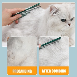 Pettine per capelli con perno per gatti in acciaio inossidabile con Logo personalizzato all'ingrosso della fabbrica pettine per toelettatura per animali domestici in metallo - Product Image 3