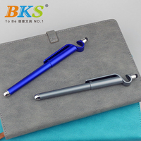 Stylo gel en plastique de couleurs assorties promotionnelles avec logo personnalisé Stylo à chevalet stylet de 0.5mm avec qualité d'impression durable