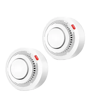Tuya Sensor de humo Wi-Fi fuego Detector Sensor de sistema de seguridad para el hogar sistema WiFi Sensor Detector de humo