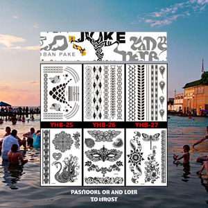 YHB sexe corps main <span class=keywords><strong>tatouage</strong></span> autocollant kits dentelle noire sexy tatouages art autocollant étanche <span class=keywords><strong>tatouage</strong></span> film e commerce en gros - Product Image 1