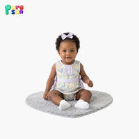 Puresun - Peleles de Verano para Bebé, 100% Algodón Suave, con Estampado Floral Personalizado, Sin Mangas, con Lazo, Precio al por Mayor, Bajo MOQ