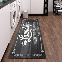 Custom Design Machine Washable Rubber Hallway Kitchen Rug Non Slip Laundry Runner Rug