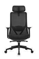 Chaise de bureau ergonomique réglable à dossier haut en maille avec support lombaire, roulettes pivotantes et rafraîchissantes pour le bureau à domicile