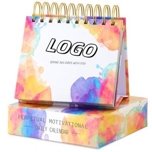 X418 2026 Décoration de bureau motivante Calendrier de table à feuillets quotidiens 365 jours Citations inspirantes Affirmations Impression numérique - Product Image 1