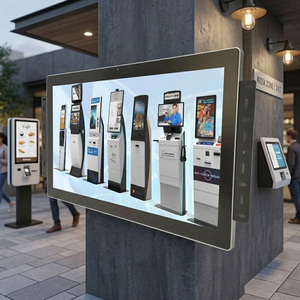Écran tactile industriel capacitif étanche IP65 avec panneau IPS au design élégant <span class=keywords><strong>Taiwo</strong></span> TW215T03-R pour kiosque en libre-service - Product Image 1