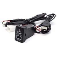 Pengisi Daya Ponsel Cocok untuk Mobil Khusus Toyota Pengisi Daya Mobil USB Ganda PD+USB Pengisian Cepat