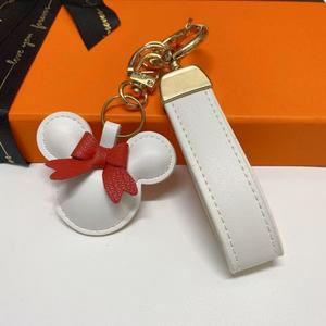 Nuevo Llavero de Diseño de Lujo de <span class=keywords><strong>Minnie</strong></span> Mouse, Llavero de Cuero PU con Lazo y Orejas de Ratón, Colgante para Bolso de Mujer - Product Image 5