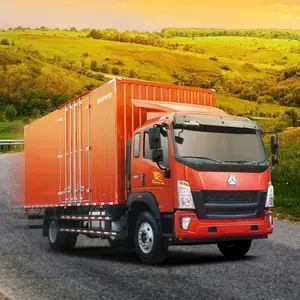 全新高品质中国重汽豪沃4x2 3吨5吨8吨10吨轻型迷你货车货车小箱车集装箱待售