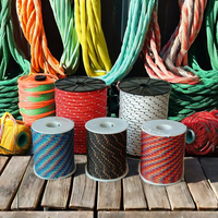 Nouvelle arrivée de haute résistance 8 brins tressés PP ligne de pêche polyester coloré pour la vente en gros OEM disponible