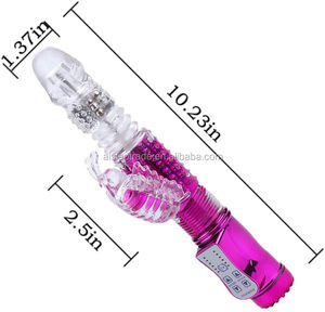 JoyPark donne giocattolo del sesso Clit-spot stimolazione <span class=keywords><strong>USB</strong></span> caricatore rotazione elettrica vibratori testa rotante coniglio vibratore per le donne - Product Image 2