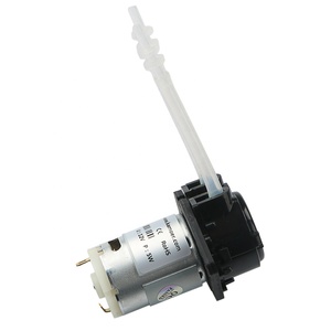 DC Self-priming Flat Plate Type Liquid Hose Dosing Peristaltic Pump CE Certified OEM Machining Use Electric 3-24V - Product Image 1