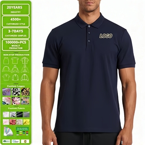 Camisetas Polo Personalizadas con Logotipo, Deportivas, de Secado Rápido, Transpirables, de Manga Corta, Corte Holgado, para Hombre, en Tejido Piqué 88% Poliéster 12% Elastano - Product Image 1