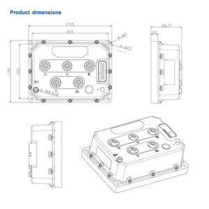 Nền tảng hộp điều khiển lắp ráp Đơn vị điều khiển điện đơn vị PCU Scissor Lift trên không làm việc xây dựng các bộ phận máy móc DL-PCU 10 ~ 36V - Product Image 6