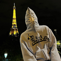 Sweats à capuche personnalisés de haute qualité, surdimensionnés et lourds, sweat à capuche en mousse de coton avec impression 3d pour hommes