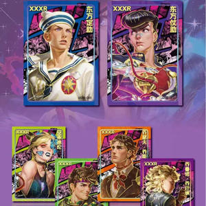 การ์ดสะสมตัวละครจากอนิเมะ JoJo's Bizarre Adventure โจลีน คูโจ และ คุโจ โจทาโร่ แบบกล่องสุ่มสำหรับเด็ก เกมการ์ดกระดาษ SSR Play SR - Product Image 4