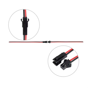 JST konektor SM 2Pin steker Jack pria ke Wanita kawat Harness konektor adaptor pemasangan kabel listrik untuk lampu LED Strip - Product Image 5