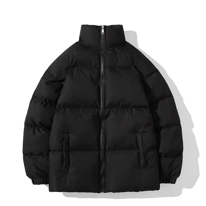 Toptan yüksek kaliteli kalın sıcak kış ceket erkekler için rahat yastıklı mont erkek balon ceket