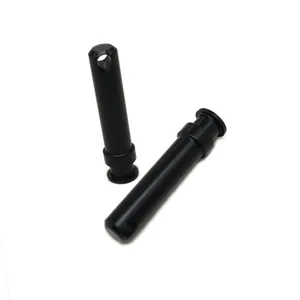 Clevis pin custom fastener manufacture shaft pins black anodized aluminium pin