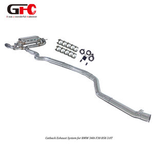 Sistema di Scarico CatBack GFC Pronto per la Spedizione in Acciaio Inox 304 per BMW F30 340i 3.0T con Doppio Sistema Valvetronic e Terminale in Fibra di Carbonio - Product Image 5