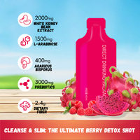 Bebidas Prebióticas para Mujeres, Concentrado de Fruta de Frambuesa con Dipeptido, para Pérdida de Peso
