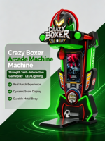 Machine d'arcade de boxe et de kick-boxing à monnayeur, test de force, grand coup de poing, écran LED numérique, usage commercial intérieur, prix d'usine