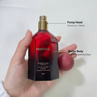 Botol Parfum Kaca Mewah Desain Elegan Grosir Kosmetik Semprotan Halus Botol Parfum Cologne Kustom Multi Warna