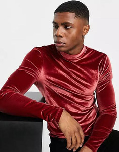 T-Shirt da <span class=keywords><strong>uomo</strong></span> con logo personalizzato nuovo arrivo t-Shirt <span class=keywords><strong>in</strong></span> <span class=keywords><strong>velluto</strong></span> Muscle a maniche lunghe t-Shirt con collo alto - Product Image 2