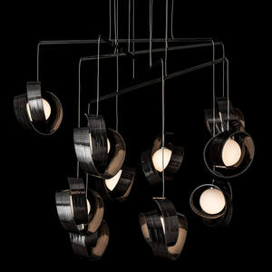 Lámpara Colgante Moderna, Ajustable en Altura, Diseño Único en Forma de Espiral, Lámpara de Metal para Restaurante - Product Image 5