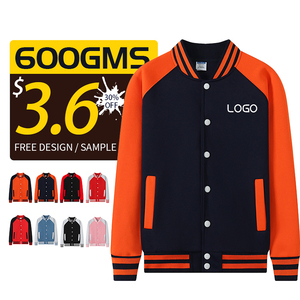 Primavera otoño nueva moda chaquetas de béisbol cuello alto sudaderas deportivas con forro polar para hombres - Product Image 6