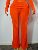 Ensemble de survêtement de fitness deux pièces pour femme avec pantalon long et fermeture éclair, personnalisable avec logo, idéal pour l'hiver et les loisirs.