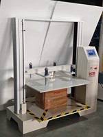 Probador de Compresión de Cartón ASTM D6990, Probador de Resistencia a la Compresión de Cajas Corrugadas ISO 12048, Equipo de Prueba de Laboratorio para Embalaje