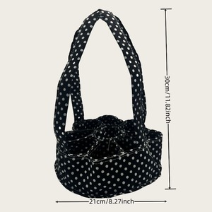 Cesta de lona para recoger huevos con 9 bolsillos, soporte de tela con lunares para huevos frescos de granja, para almacenamiento y transporte - Product Image 4