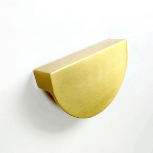 衣柜门铝合金拉手半圆月亮拉卧室家具金属拉手衣柜拉手半圆 - Product Image 2