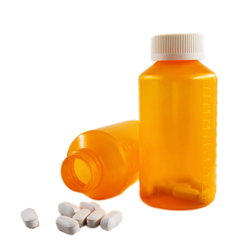 Plastic Pill Bottles PET Pharmaceutical Capsule Pill Bottle Medicine Vitamin Supplement Bottle Container