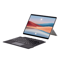 Housse de clavier de tablette multifonctionnelle ultra-mince pour Microsoft Surface Pro 3 4 5 6 7 Style fendu avec rétro-éclairage 7 couleurs