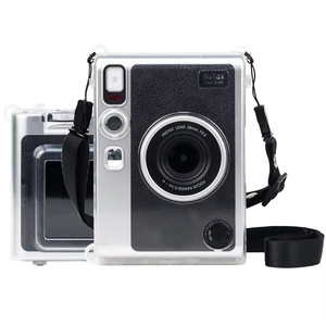 Coque <span class=keywords><strong>Instax</strong></span> <span class=keywords><strong>Mini</strong></span> <span class=keywords><strong>EVO</strong></span>, coque rigide transparente transparente en PC avec sangle, protection anti-rayures - Product Image 1