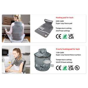 Coussin chauffant électrique personnalisé pour le dos, enveloppement chauffant lesté pour le cou et les épaules avec fonction massage, coussin chauffant ODM/OEM avec certifications CE SAA BSCI - Product Image 2
