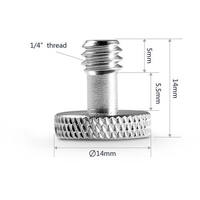 3/8 Inch En 1/4 Inch Driepoot Schroef Adapter Camera Rig Quick Release Schroef Rvs Dslr Verborgen Spy Camera Schroef