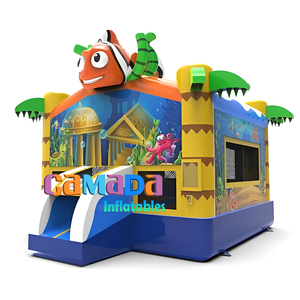 Trampolín inflable castillo hinchable <span class=keywords><strong>con</strong></span> forma <span class=keywords><strong>de</strong></span> animal personalizado combinación <span class=keywords><strong>de</strong></span> piscina forma <span class=keywords><strong>de</strong></span> León - Product Image 4