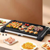 Gril plat électrique d'usine OEM Barbecue de cuisine domestique sans fumée Grills électriques