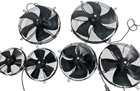 Ventilateur axial centrifuge à haut rendement et faible bruit, moteur de ventilateur axial 220v 380v monophasé, moteur 2500RPM 286mm